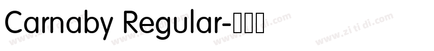 Carnaby Regular字体转换 Carnaby Regular字体转换